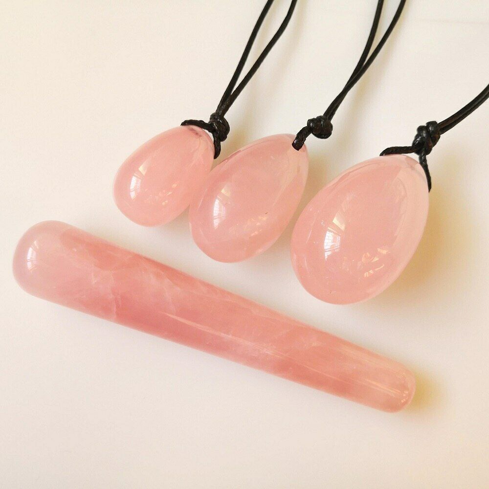 Women Exerciser Ball Massager Vaginal Muscles Tightening Ball Rose Quartz Egg