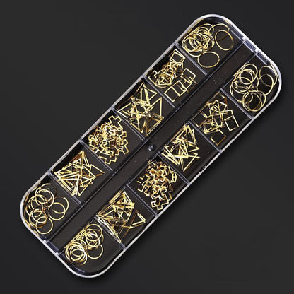 Nail Art Decor 12Design Box 3D Irregular Abalone Seashell Fragment Flakes Charms