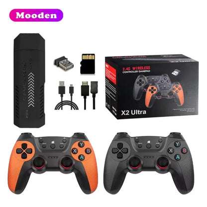 X2 Ultra Game Stick Retro Game Console 4K HD Tv paly 2.4G Wireless 64,128,256GB