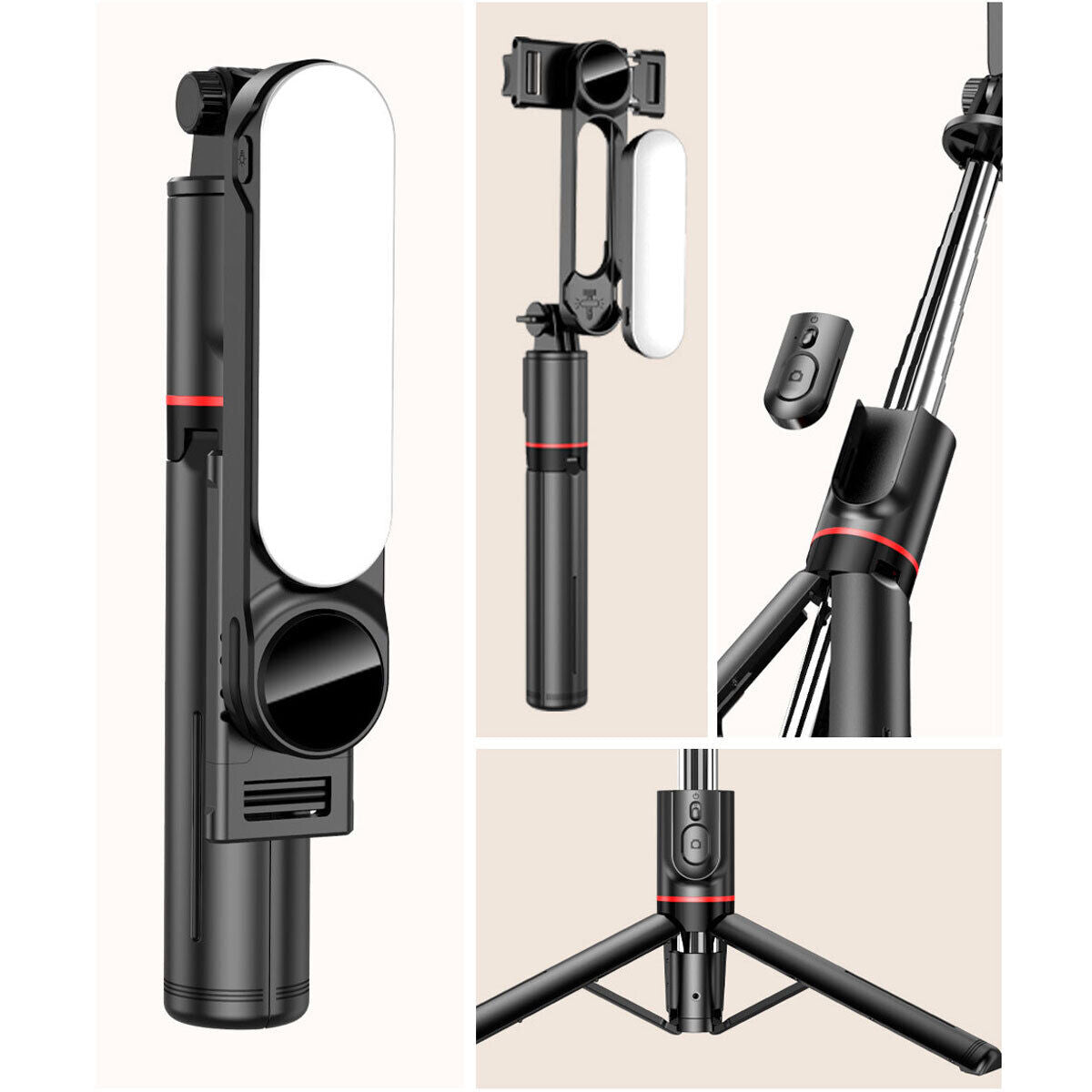 Bluetooth Selfie Stick Tripod & Fill Light For LG Stylo 2 3 4 5 6 Plus 5x 2v K30