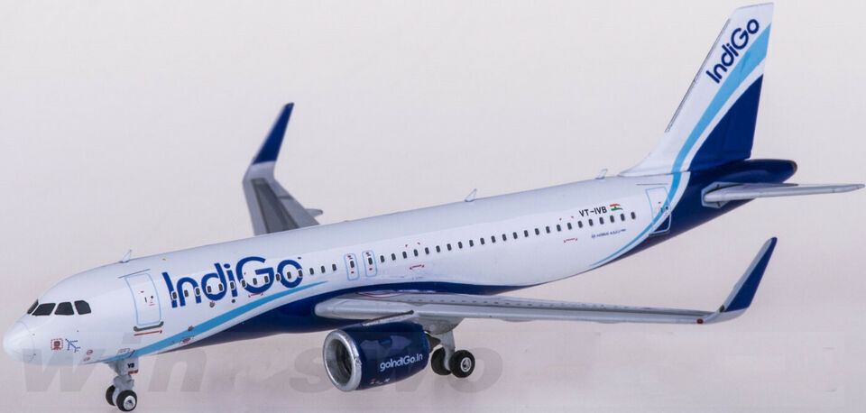1:400 Phoenix Indigo AIRBUS A320 Passenger Airplane Diecast Plane Aircraft Model