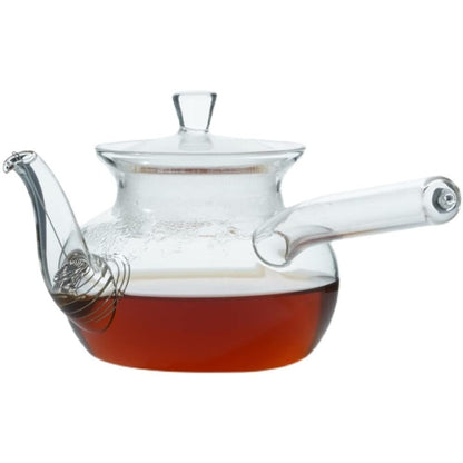 400ml Glass Teapot Side Handle Pot Heat Resistant Kettle Kung Fu Tea Set
