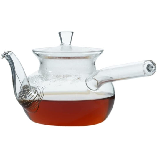 400ml Glass Teapot Side Handle Pot Heat Resistant Kettle Kung Fu Tea Set