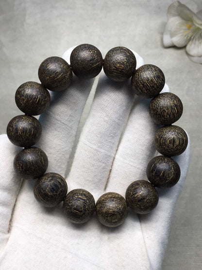 16mm Chinese Natural Eaglewood Handmade Exquisite Bracelets 31327