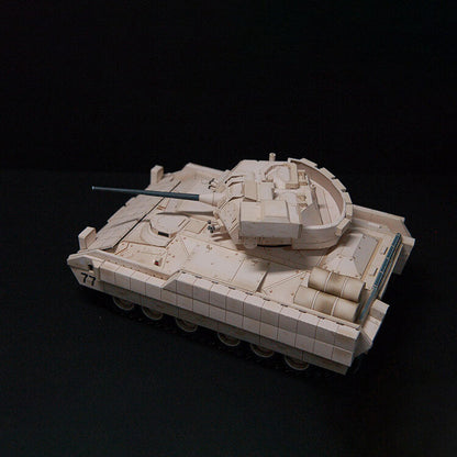 DIY US M2 Bradley Infantry Fighting Vehicle Paper Model 1:43 Handmade Model