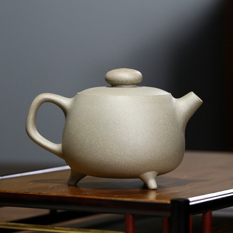 Chinese Yixing Tea Pot Handmade Purple Clay Teapot Ore Green