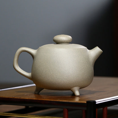 Chinese Yixing Tea Pot Handmade Purple Clay Teapot Ore Green