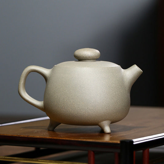 Chinese Yixing Tea Pot Handmade Purple Clay Teapot Ore Green