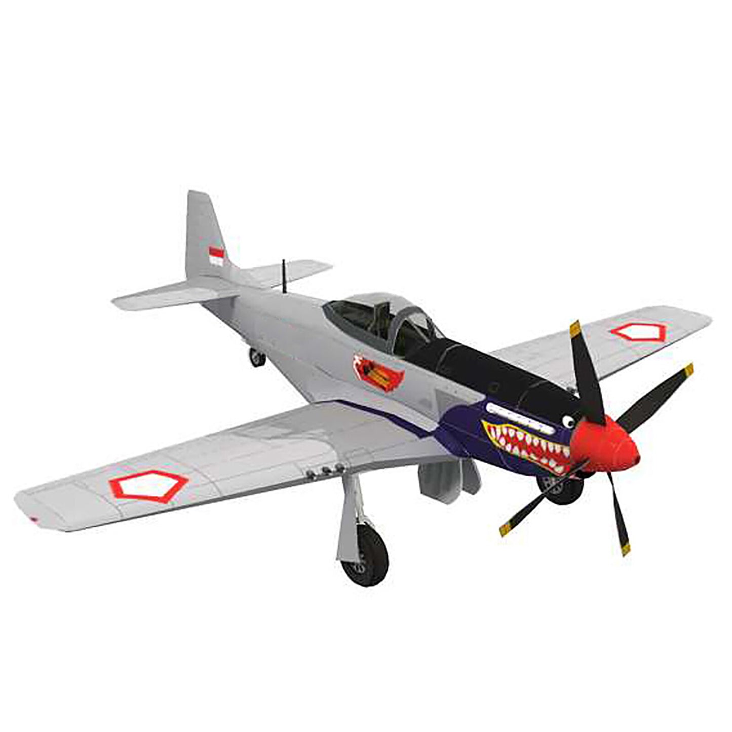 DIY 1:33 P-51D Mustang Fighter Paper Model Military Puzzle Kit Paper Plane Model