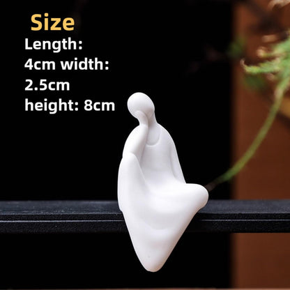 Handmade Buddhist Ceramic Tea Pet Ornament 8cm Tea Table Decoration Tea Play