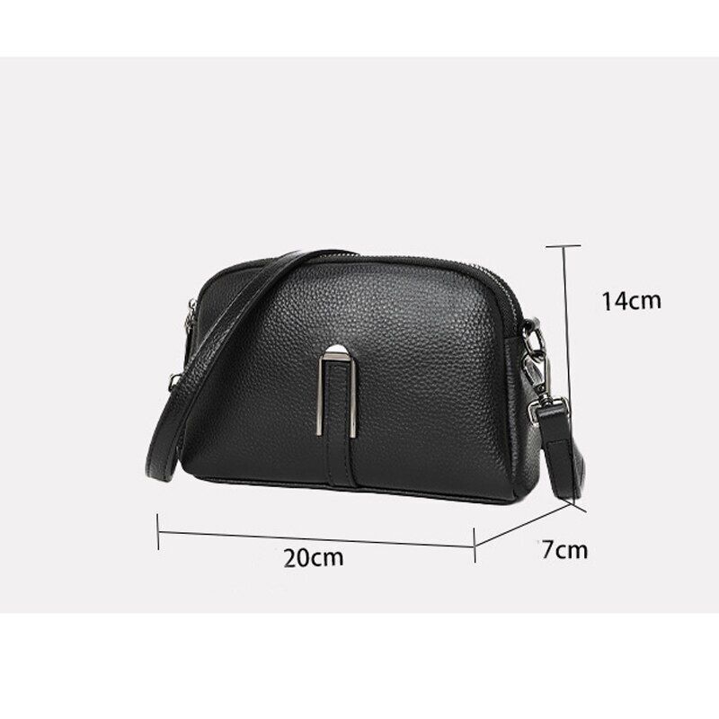 Shell Sling Vintage Purse Handbag Genuine Leather Tote Shoulder Messenger Purse