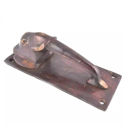 Set of 2 Antique Look Elephant Trunk Door Handles Home Decor