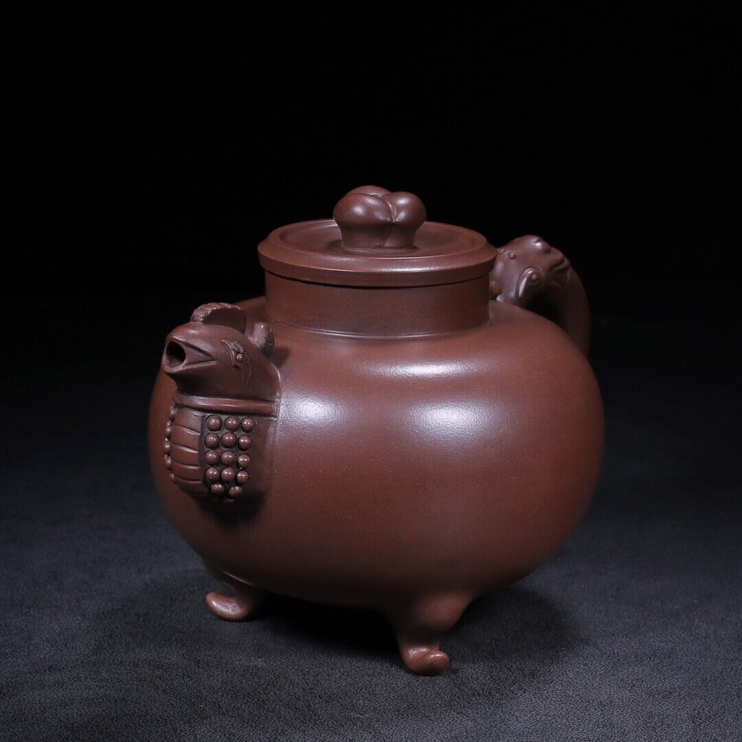 Chinese Yixing Zisha Clay Handmade Exquisite Teapot（天鸡 底款：陈鸣远）