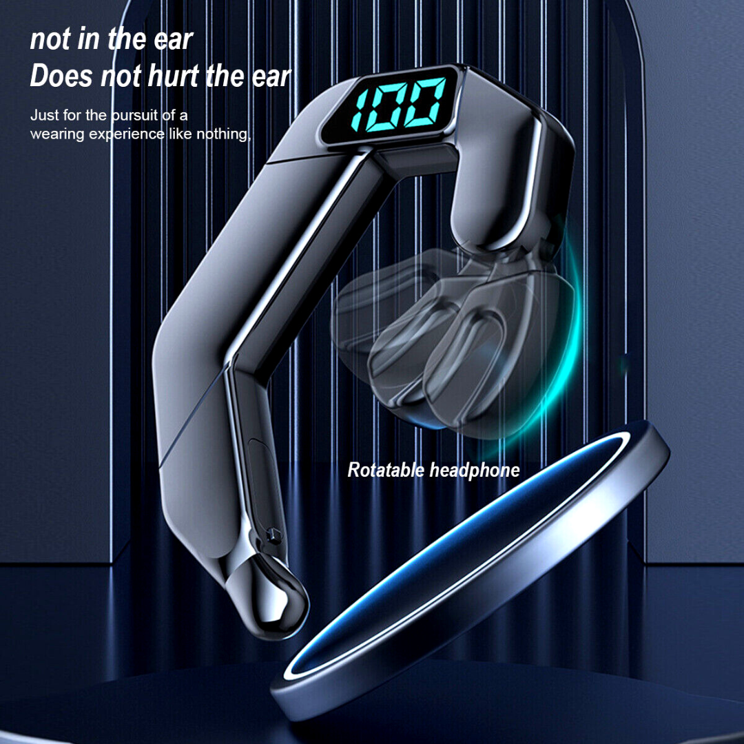 Wireless Bluetooth Headset 5.2 Earpiece Earbuds Noise Cancelling Driving Trucker