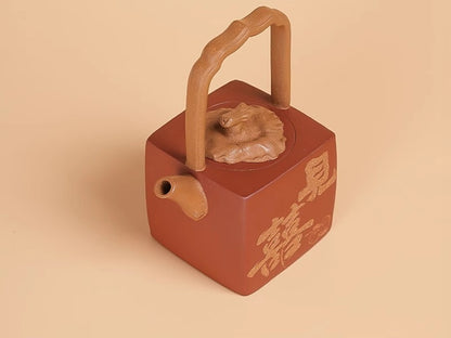 130cc chinese Yixing Handmade Zisha teapot Duan Clay JianXi Gongfu Tea Pot