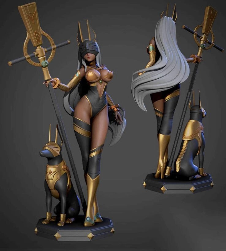 1/24 resin figures model Sexy girl Anubis Unassembled unpainted