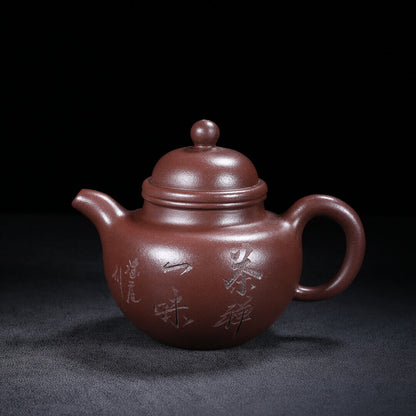 Chinese Yixing Zisha Clay Handmade Exquisite Teapot（掇球 盖款：朱可心）