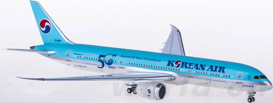 1:400 JC Wings KOREAN AIR BOEING 787-9 Passenger Airplane Diecast Aircraft Model