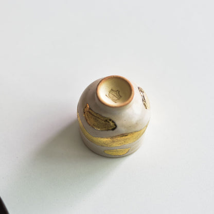 Japanese Style Ceramic Tea Cup 55ml Handmade Gilded Gongfu Teacup Gift