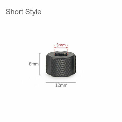 Black Titanium Alloy Knife Beads Paracord Umbrella Rope Thread Zipper Accessorie