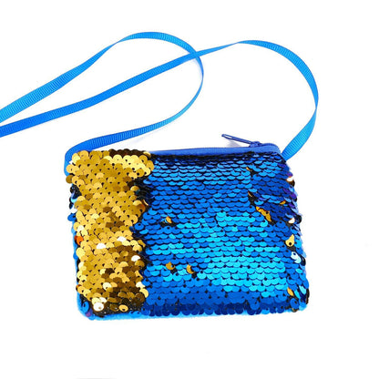 Girls Package Wallet Women Sequins Coin Purse Earphone Handbag Zipper Clutch Bag
