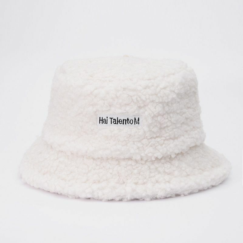 Bucket Hats Lamb Faux Fur Thickened Warm Velvet Winter Outdoor Plush Fisherman