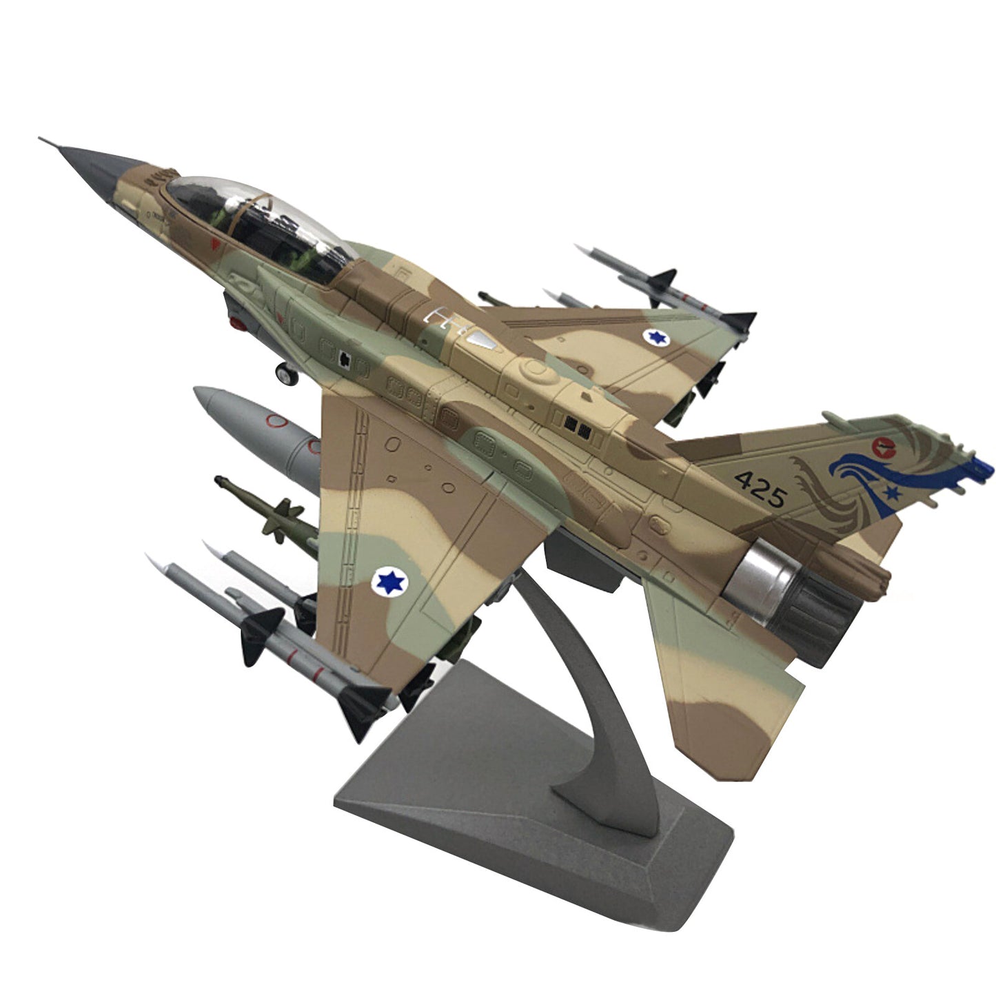 20.5cm Diecast 1/72 Israeli Air Force F-16I Fighter Aircraft Model Collection