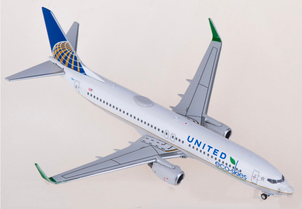 1:400 C Model United Airlines Boeing 737-800 Passenger Airplane Diecast Model