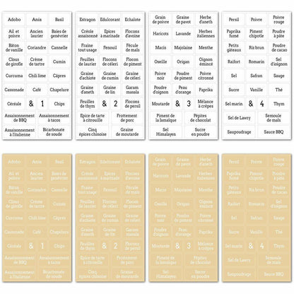 Stickers 274pcs Clear Spice Label Jars Food Bottles Containers Seasoning Marks