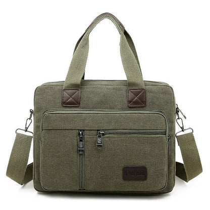 Canvas Men's Handbag Shoulder Bag Travel Crossbody Bag Travel Bag Tote