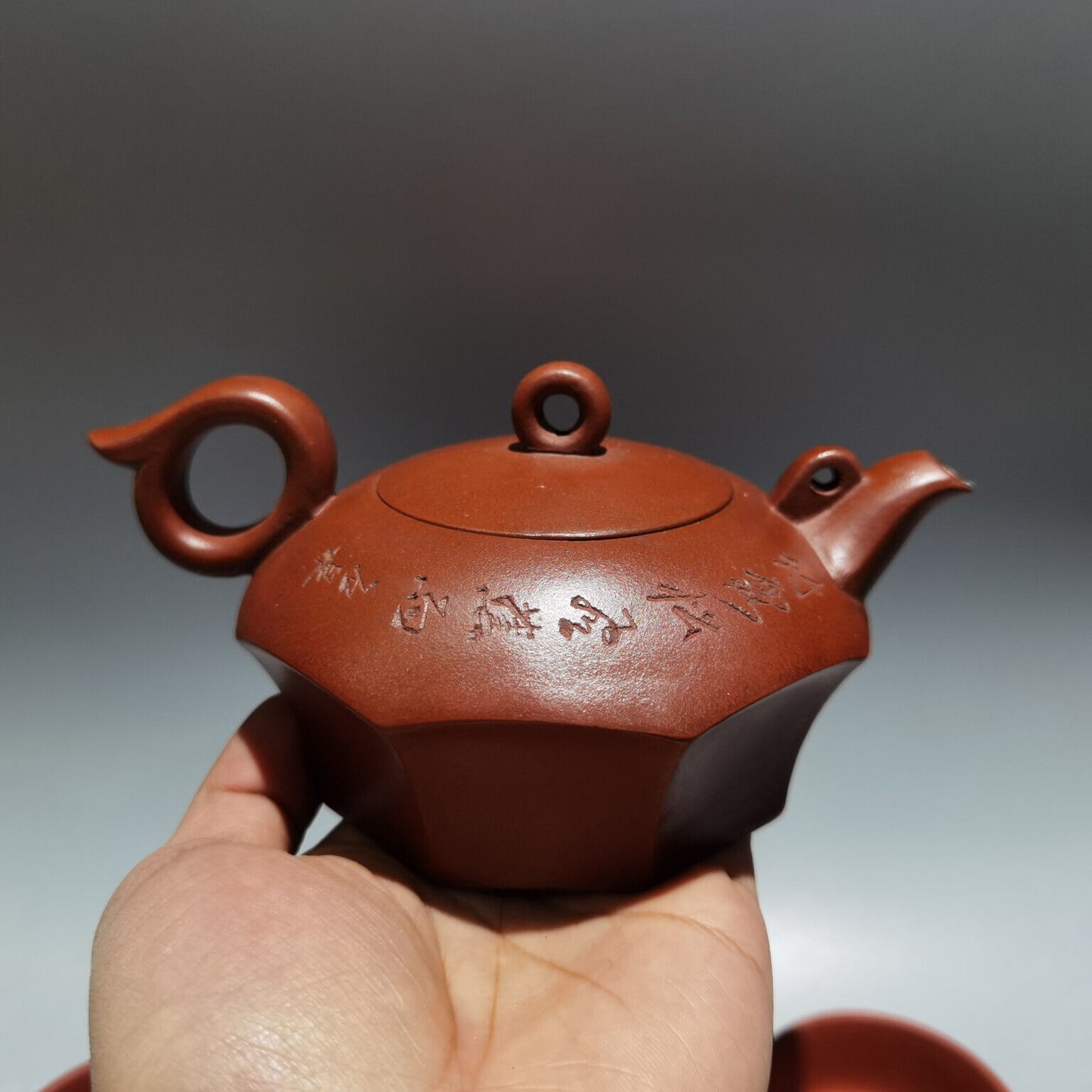 Chinese Yixing Zisha Clay Handmade Exquisite Teapot （凤鸣套壶 低款：汪寅仙 )