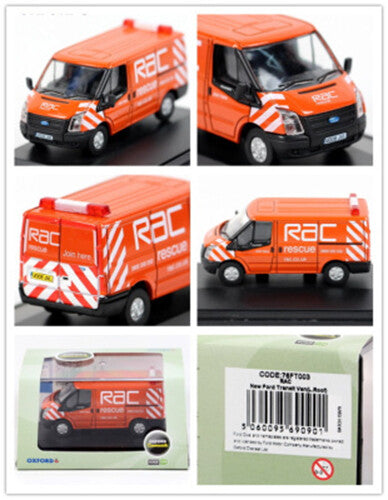 Oxford for Ford Transit RAC Rescue 1/76 Diecast Model Car