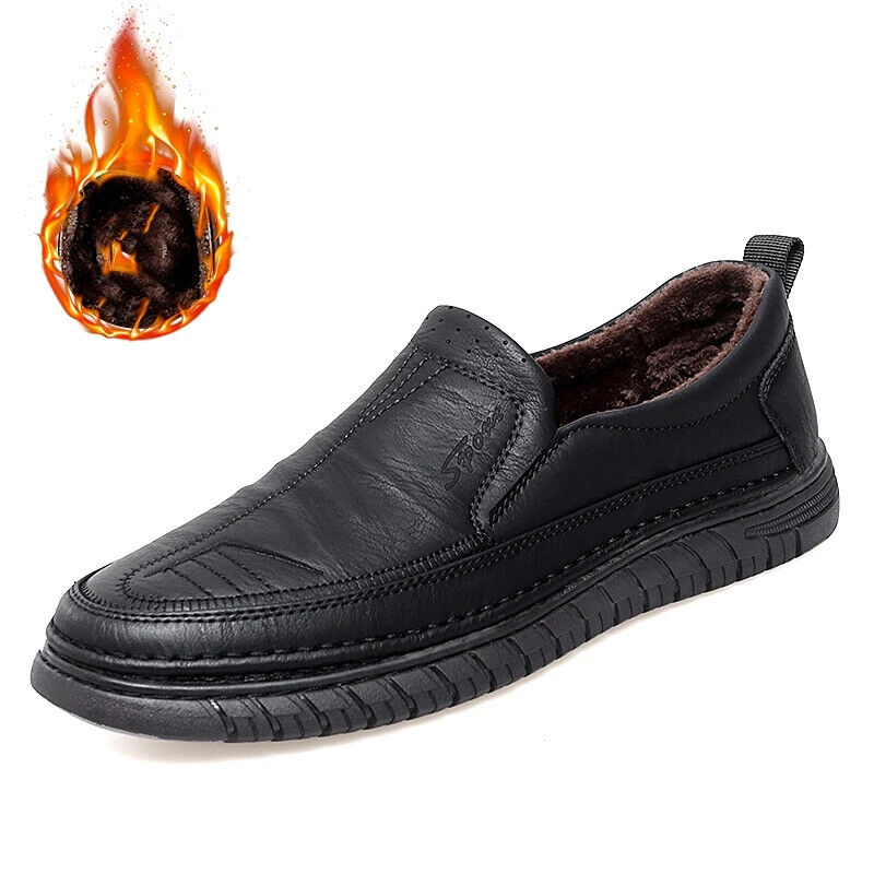 Men's Loafers Leather Flats Classics Driving Shoes Men Formal Business Shoes