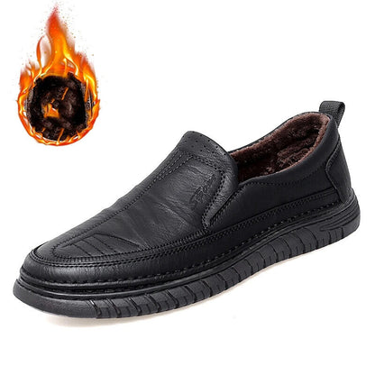 Men's Loafers Leather Flats Classics Driving Shoes Men Formal Business Shoes