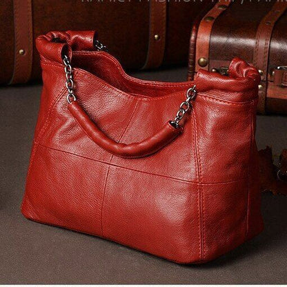 2023 New Handbag Lady Chain Soft Genuine Leather Tote Bags Women Messenger Bag