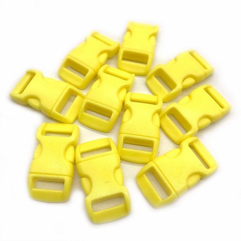 10Pcs Side Release Buckle Curved Paracord Dog Collar Strap Webbing Outdoor Camp
