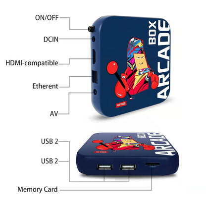 Arcade Game Box- 4K HD TV Console with HDMI, Supports Classic Arcade,PS1,PSP,N64