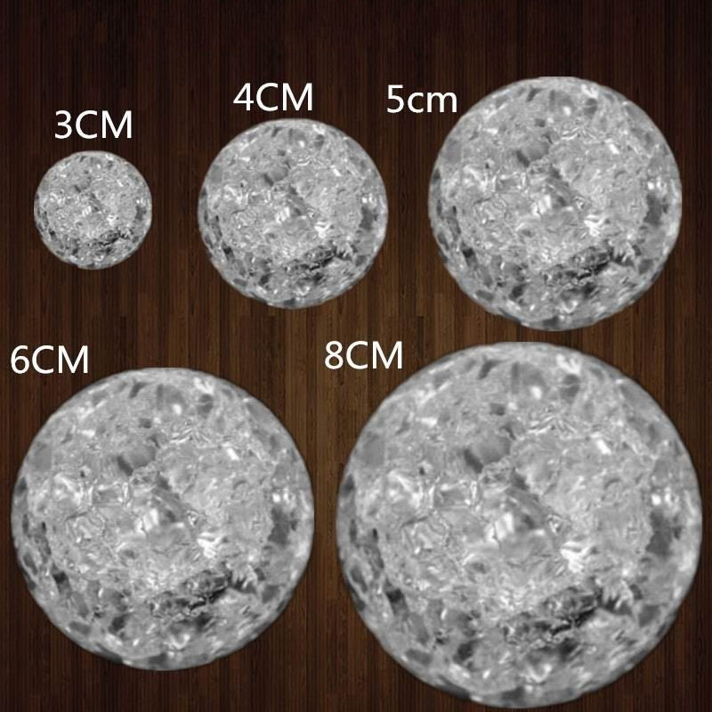 30-80mm Crystal Ice Crack Ball Quartz Marbles Magic Sphere