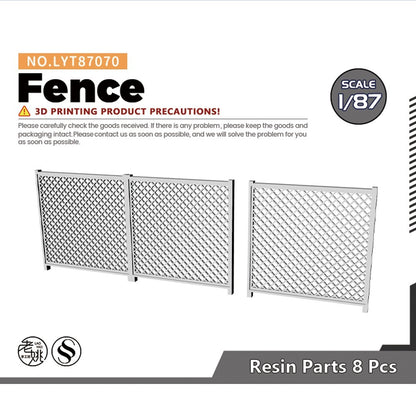 Yao's Studio LYT87070 1/87 HO Scale Scene Model Fence