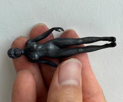 Solid Brass Naked Girl Statue Art Beauty Human Model Hand Artwork Decor