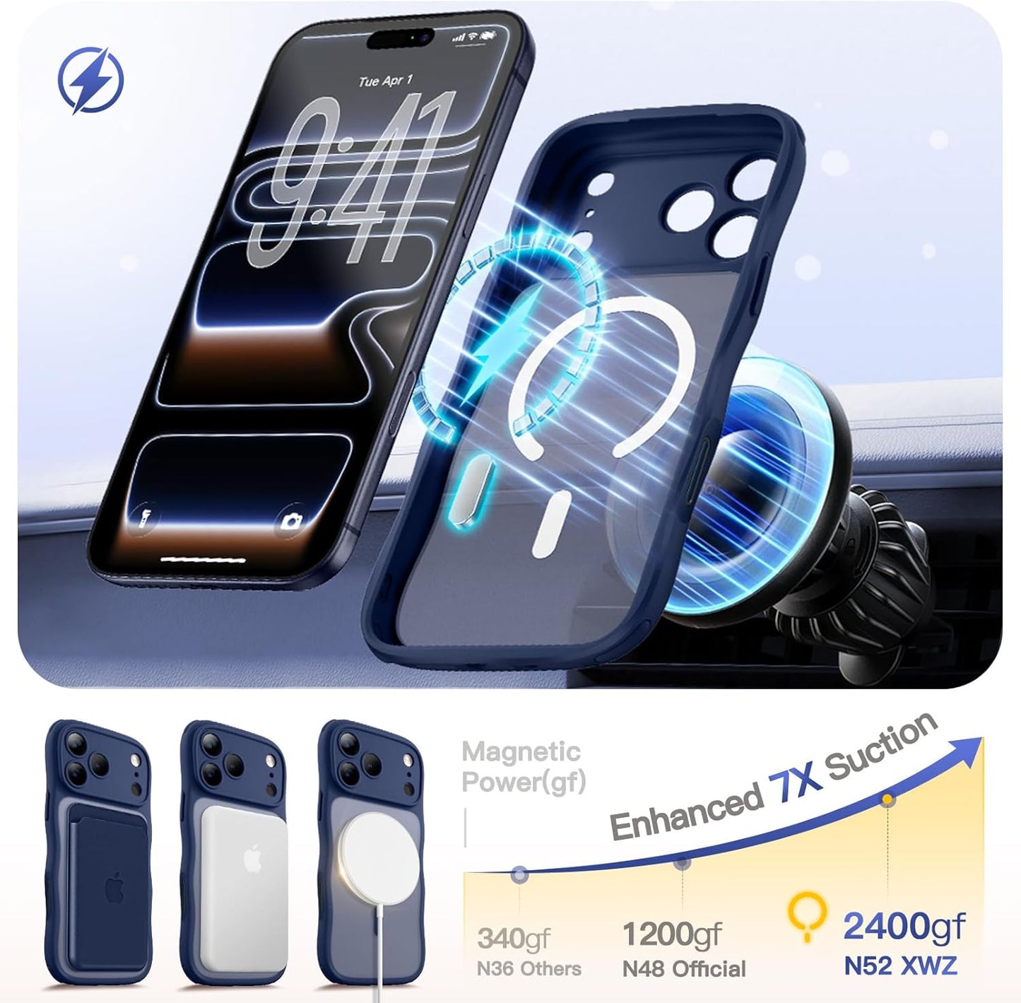 For Iphone 17 Pro Max Case for Women Girls,【Compatible with Magsafe】,【Camera Con