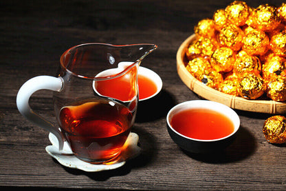 Handmade pearl YunNan BingDao puerh tea mini pu-erh puerh tuo tea cooked puerh