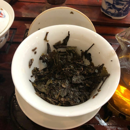 Anhua Baishaxi Dark Tea with Golden Flower Dark Tea Fu Brick FuZhuan 300g HeiCha