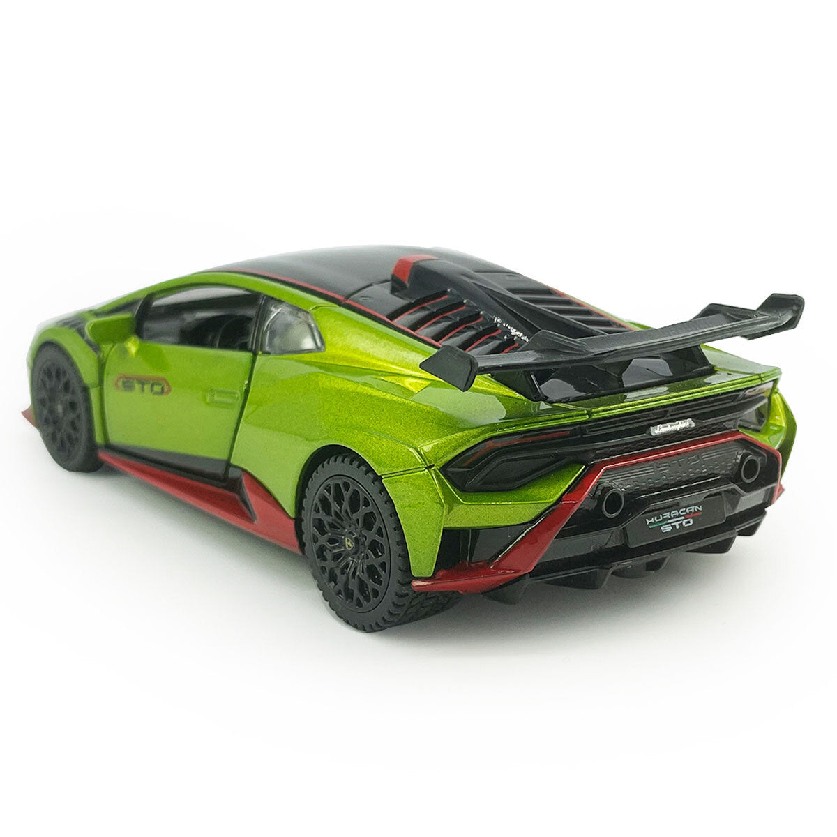 1/32 Lamborghini Hurncan STO Model Car Diecast Toy Vehicle for Boys Kids Green
