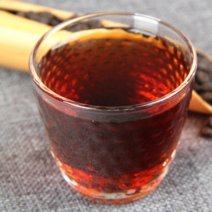 Yunnan Ripe Pu-erh Tea 500g Cooked Puerh Tea Handmade Bamboo Basket Packing Gift