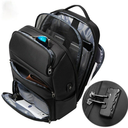 17 Inch Laptop Anti-theft Backpacks USB Charging Men Business School Travel Bag