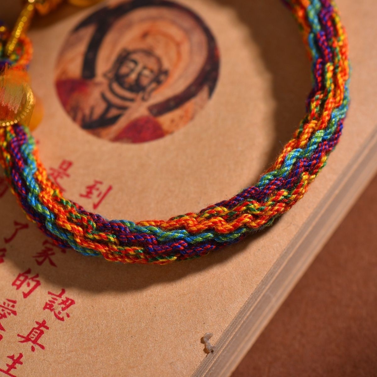 Putuo Mountain Thangka Tibetan Bracelet Five Color Wheel Hui Amulet Bracelet