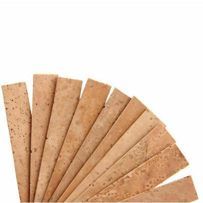 10pcs Natural Clarinet Neck Cork Sheet 8x1.1x0.2cm for Clarinet Neck Joint