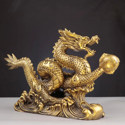 Chinese Feng Shui Dragon Statue Chinese Dragon Figurine Decor Collectibles