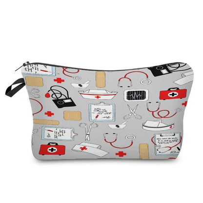 Cosmetic Bags Printed Makeup Bag Small Toiletry Bag Storage Purses 2*22*13.5 CM